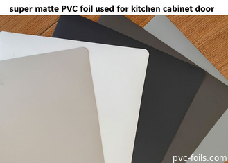 काला सुपर मैट PVC सजावटी फॉयल किचन कैबिनेट दरवाजे के लिए