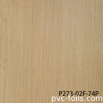 मेम्ब्रेन दरवाजों के लिए प्रीमियम मैट वुड टेक्सचर पीवीसी डेकोरेटिव फिल्म