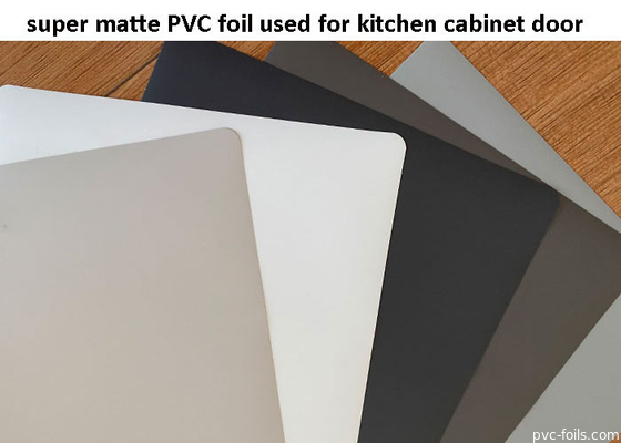 काला सुपर मैट PVC सजावटी फॉयल किचन कैबिनेट दरवाजे के लिए