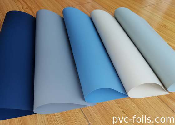 नीली सुपर मैट ठोस रंग DIY घर सजावट के लिए स्वयं चिपकने वाली पीवीसी फिल्म