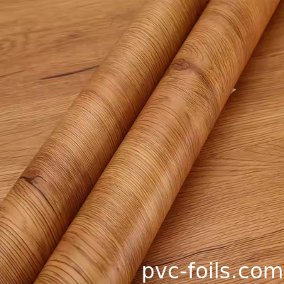 सुपर मैट वुड ग्रेन पीवीसी रैपिंग पन्नी डब्ल्यूपीसी दीवार पैनल सजावट के लिए