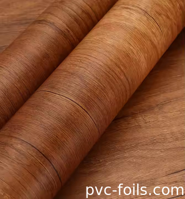 सुपर मैट वुड ग्रेन पीवीसी रैपिंग पन्नी डब्ल्यूपीसी दीवार पैनल सजावट के लिए