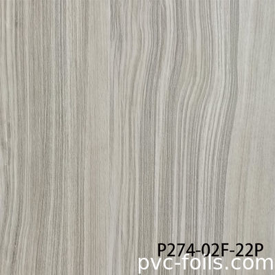 वेक्यूम झिल्ली प्रेस के लिए सुपर मैट लकड़ी बनावट पीवीसी सजावटी फिल्म