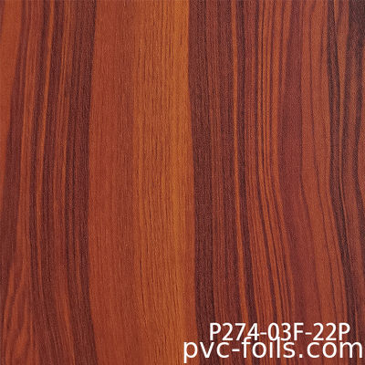 वेक्यूम झिल्ली प्रेस के लिए सुपर मैट लकड़ी बनावट पीवीसी सजावटी फिल्म